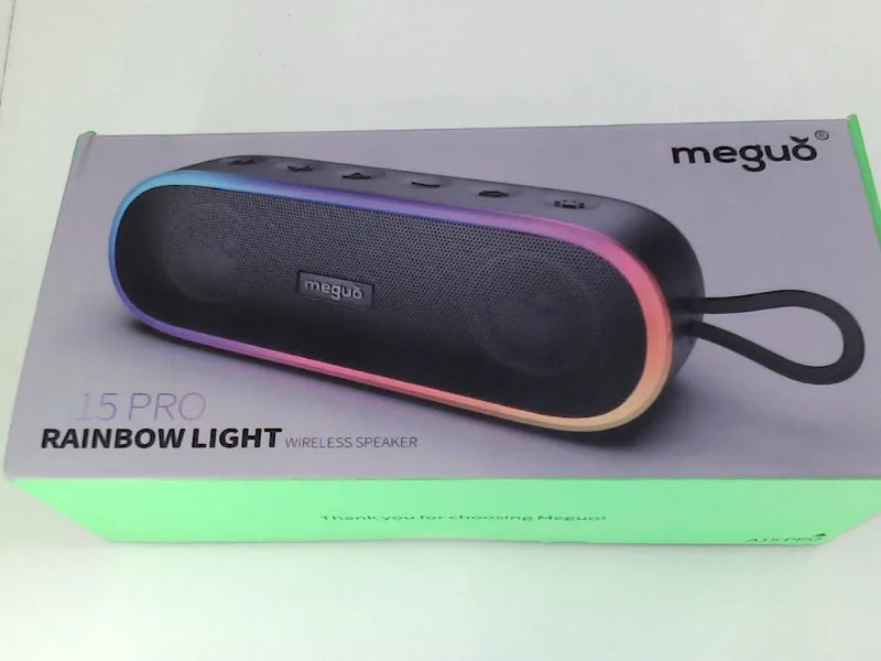 Meguo A15 Pro Bluetooth Wireless Speaker with Rainbow Light