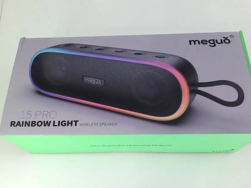 Meguo A15 Pro Bluetooth Wireless Speaker with Rainbow Light