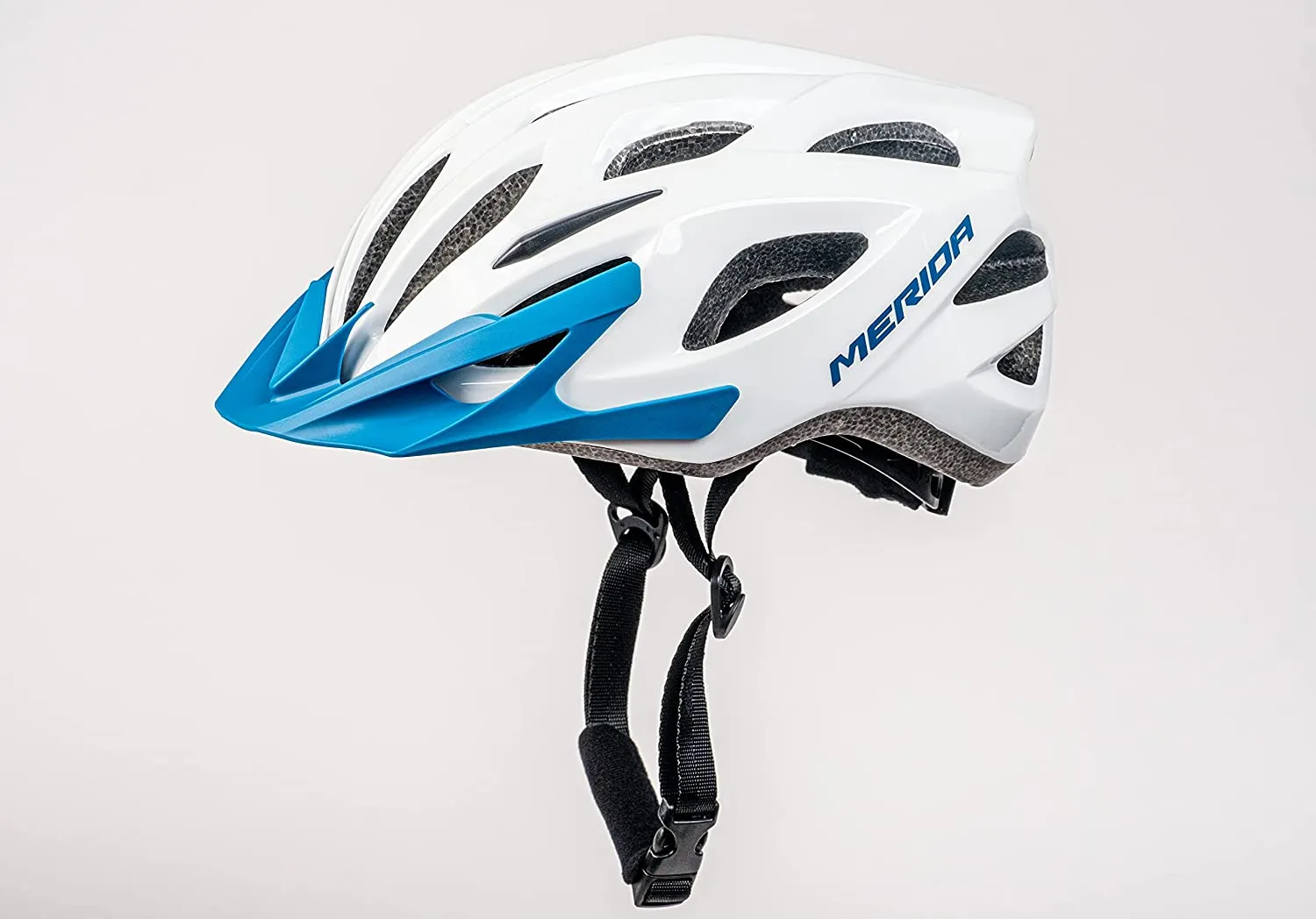 Merida Charger KJ201 Cycle Helmet | White & Blue