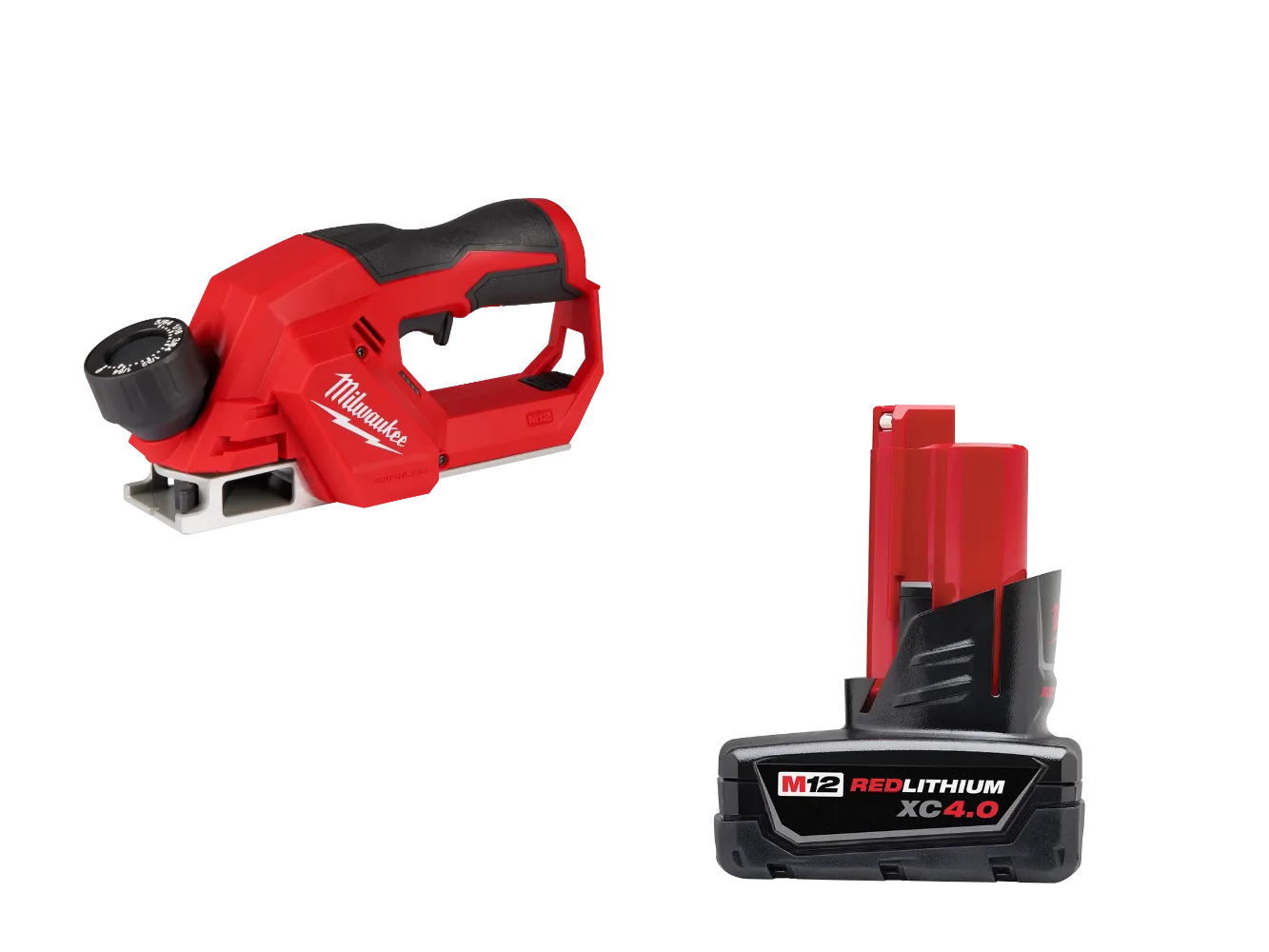 Milwaukee 2524-20X4 M12 12V Brushless 2" Planer w/ 4AH Battery