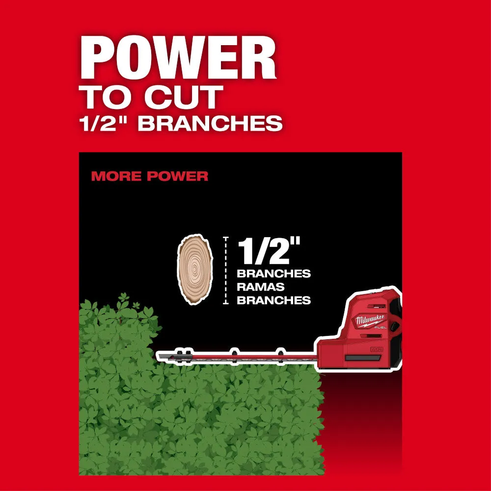 Milwaukee 2533-81 M12 FUEL 12V 8" Cordless Hedge Trimmer Kit - Recon