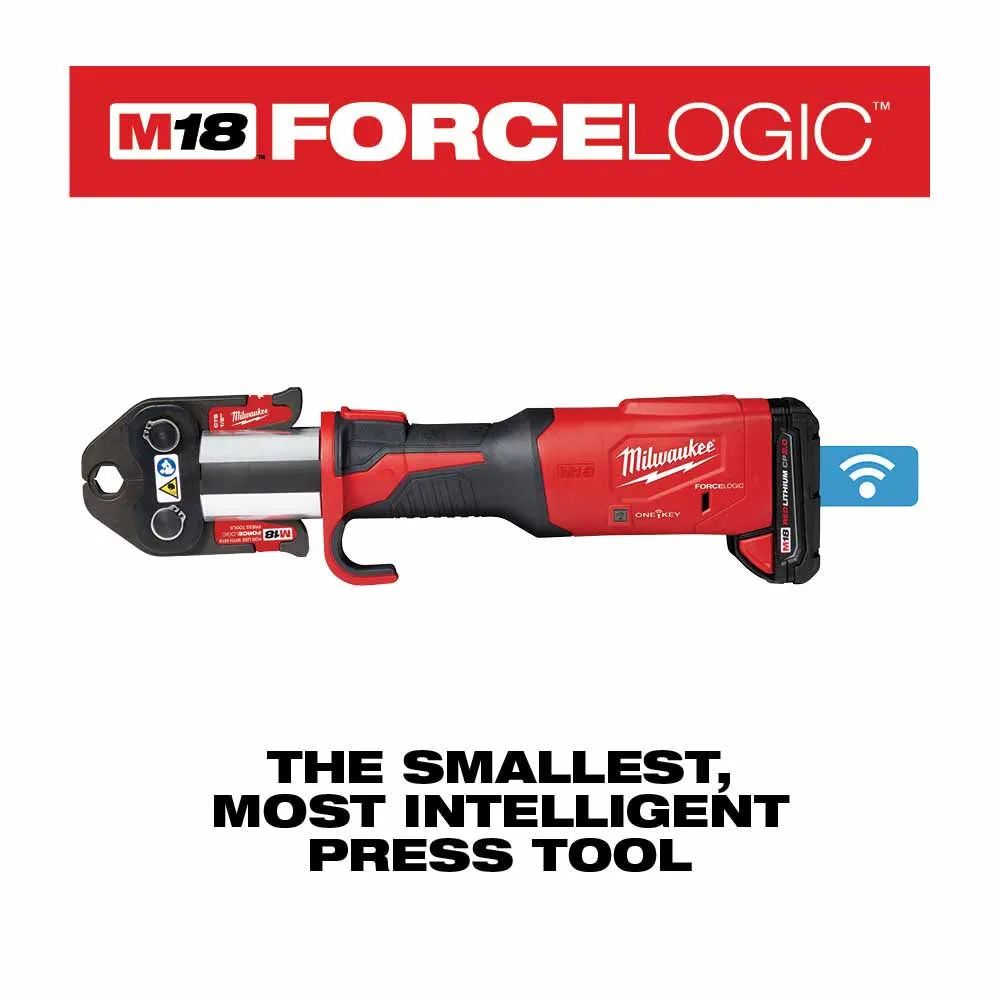 Milwaukee 2922-22 M18™ FORCE LOGIC™ Press Tool w/ ONE-KEY™ w/ 1/2"-2" CTS Jaws