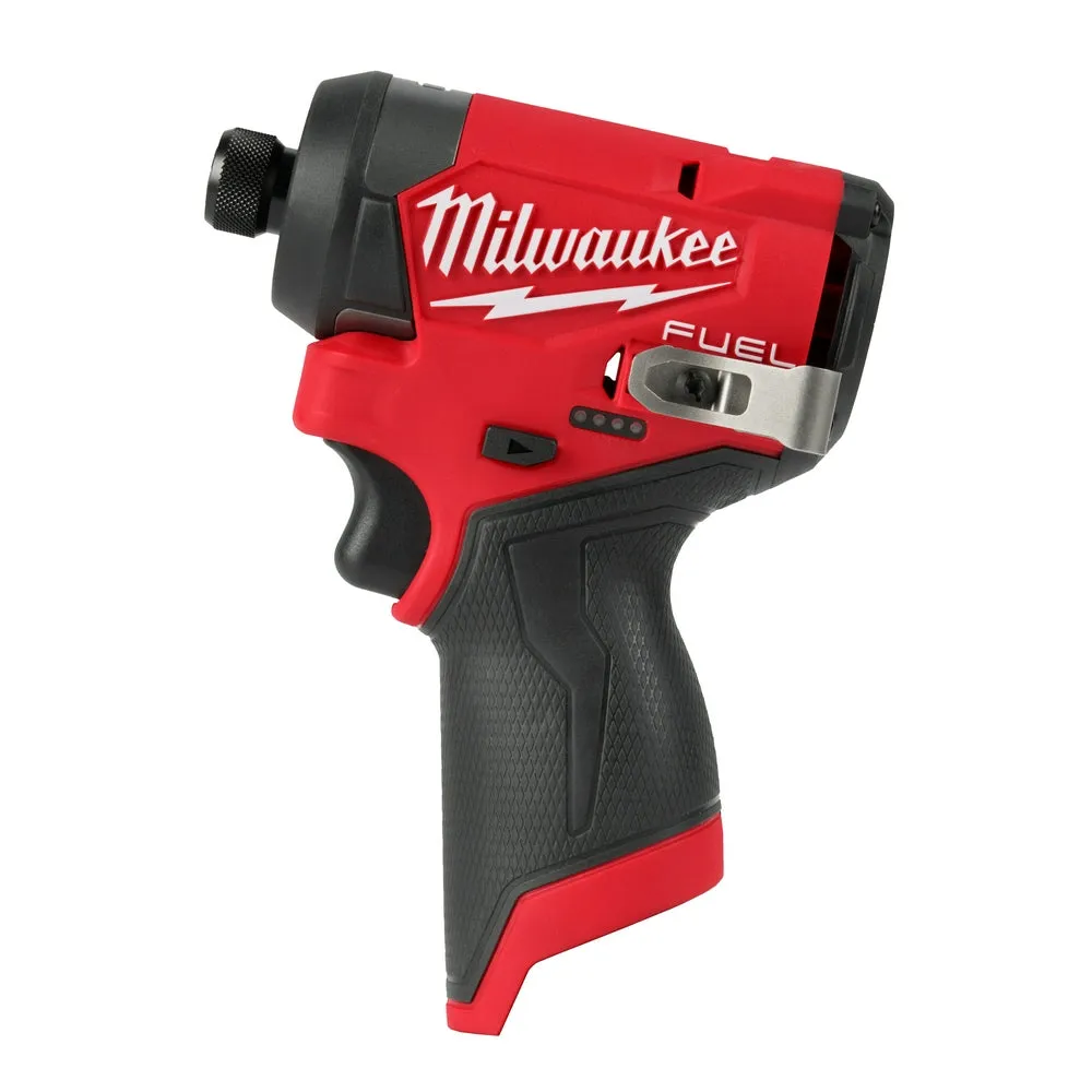 Milwaukee 3453-20 M12 FUEL 12V 1/4" Hex Cordless Impact Driver - Bare Tool