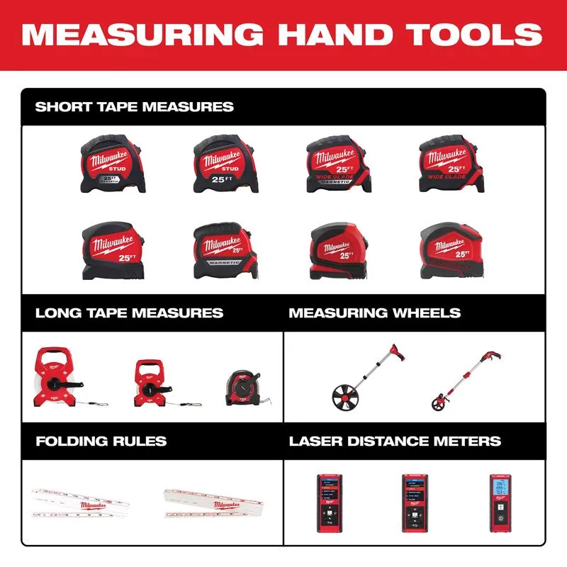 Milwaukee 35 ft. L X 1 in. W Compact Wide Blade Magnetic Tape Measure 1 pk