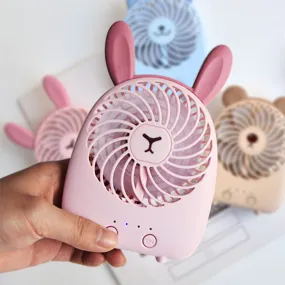 Mini Fan Halter Fashion Creative Cute Pet Cute Charging USB Hand Holding Little Fan