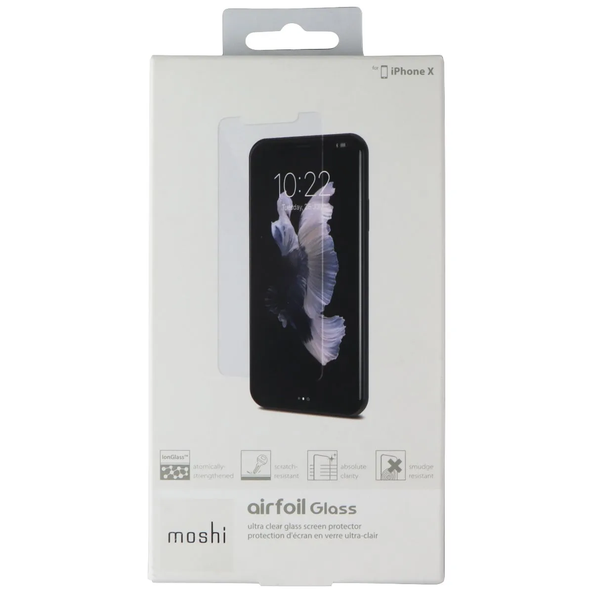 Moshi Airfoil Glass Screen Protector for Apple iPhone X