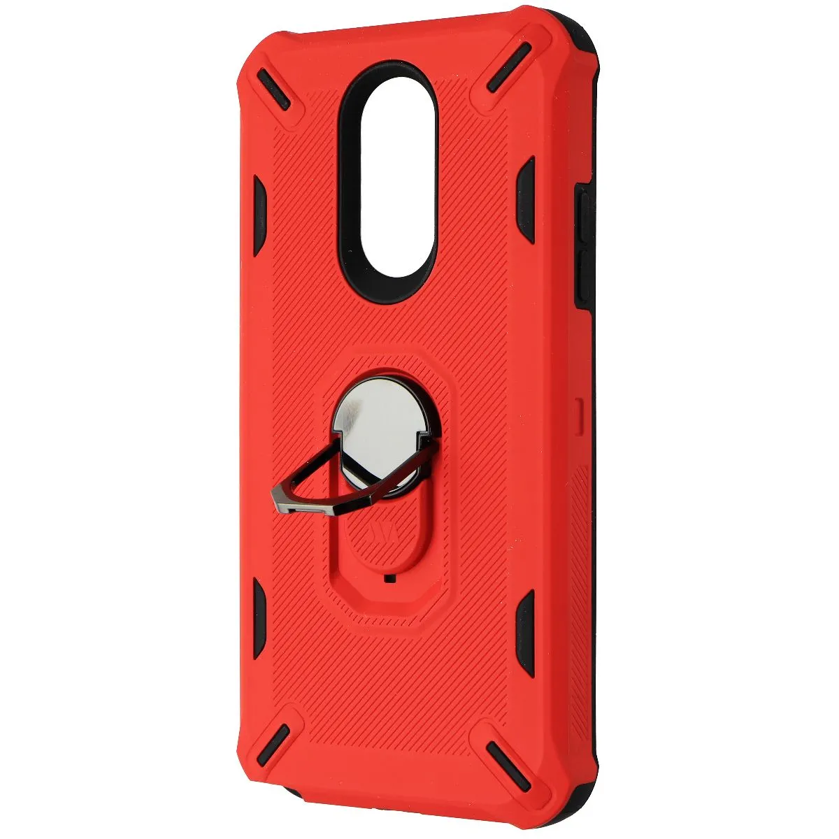 MyBat Premium Hard Case with FingerRing for LG Stylo 5 - Red/Black