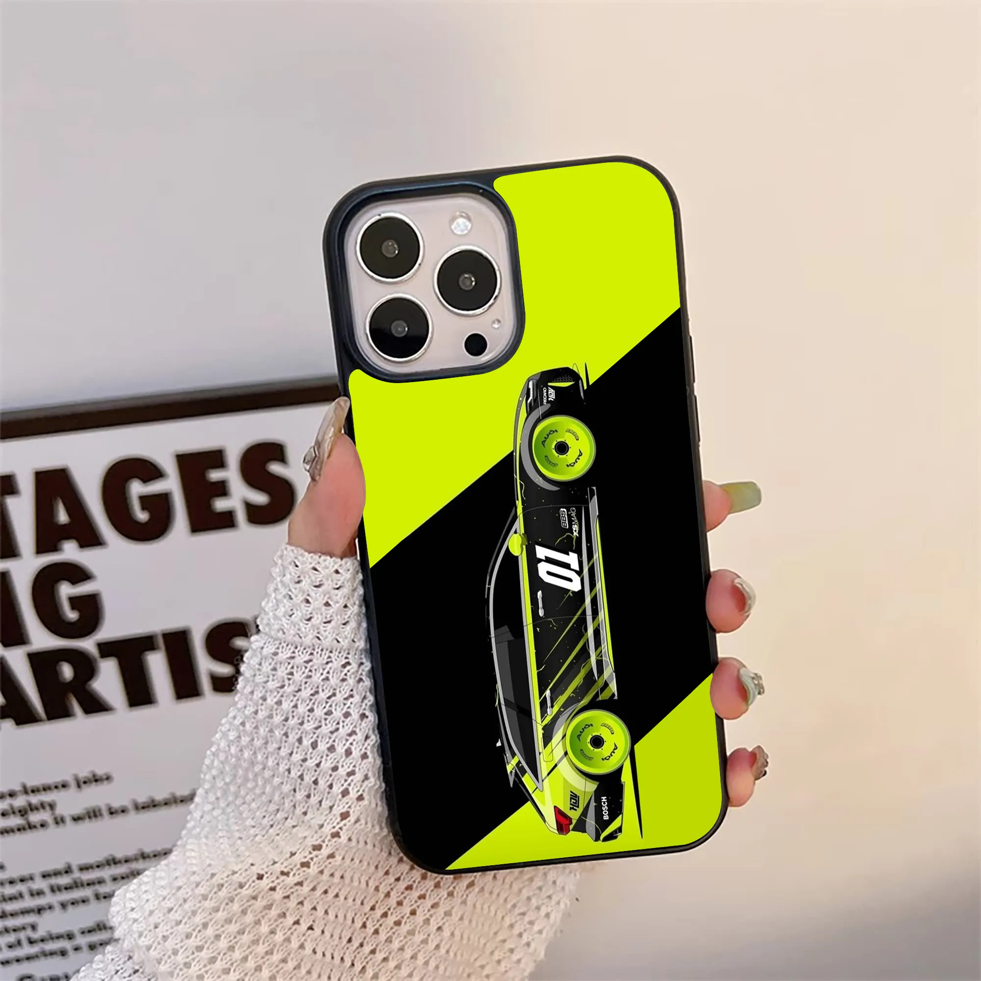 Neon Car Glass Case