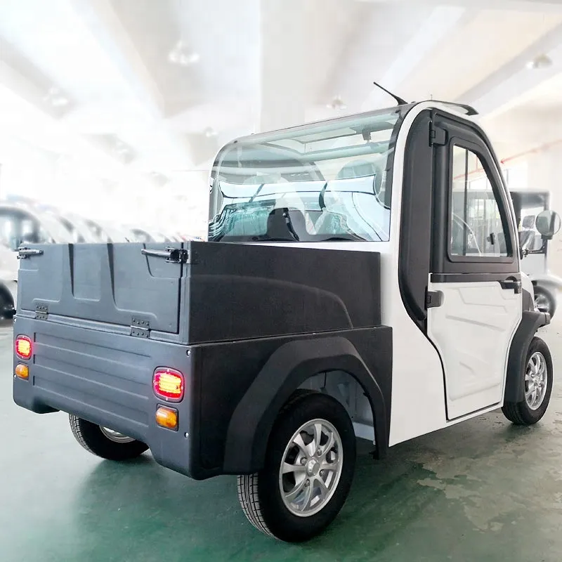 New Electric Car Electric Utility Vehicle with Cargo Box