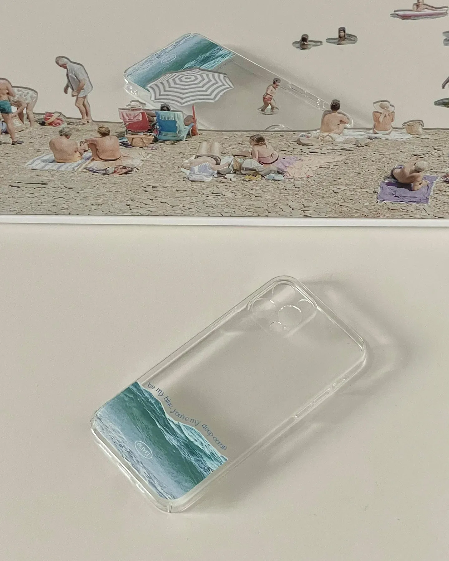 [OLIVET] Seasonless ocean (be my blue) clear case