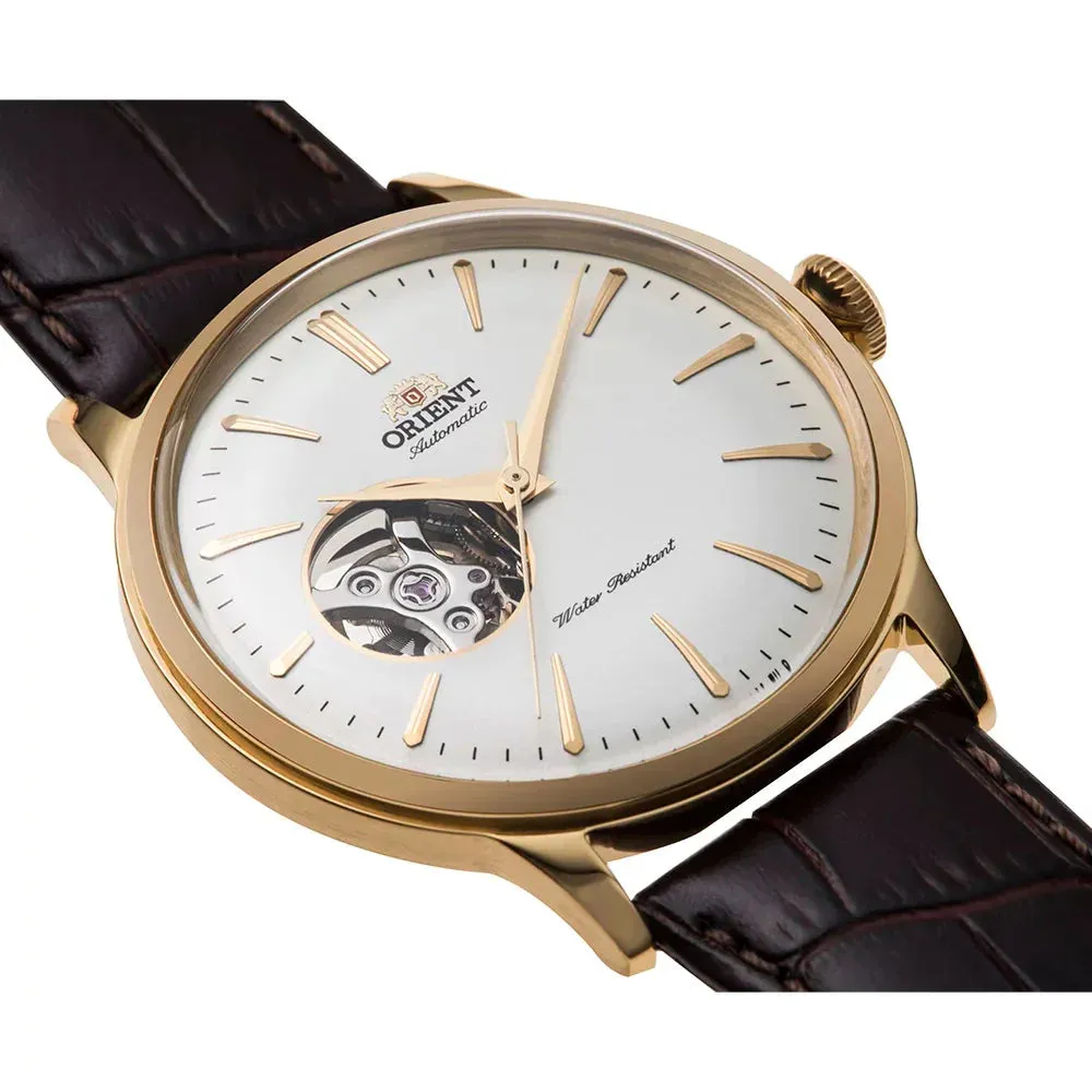 Orient Bambino Open Heart Men's Brown Watch RA-AG0003S30B