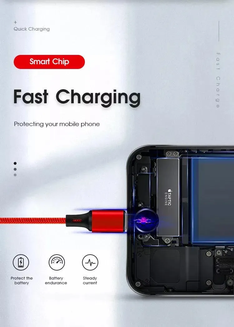 PBG Best 3 in 1 Fast Charging cable - Charge 3 Devices Simultaneously Fast, Wholesale Pack