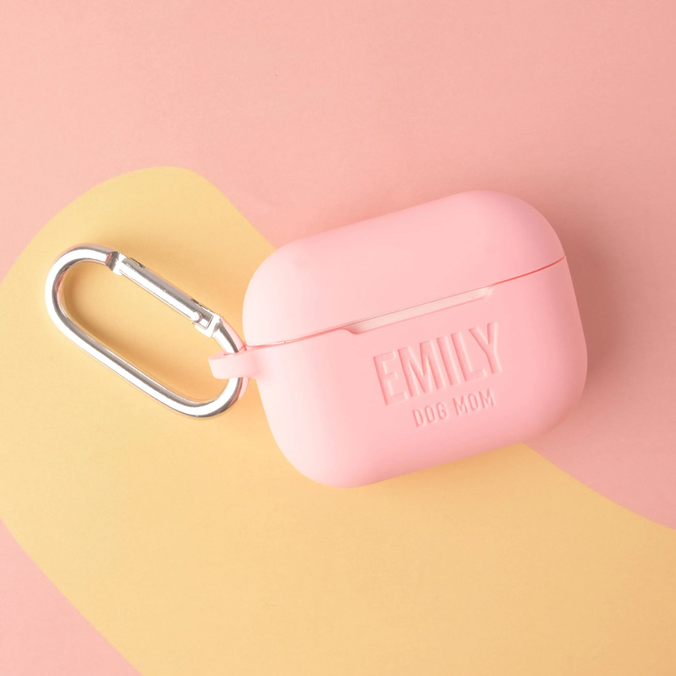 Personalized Silicone AirPods Pro 2 Case with Keychain Clip