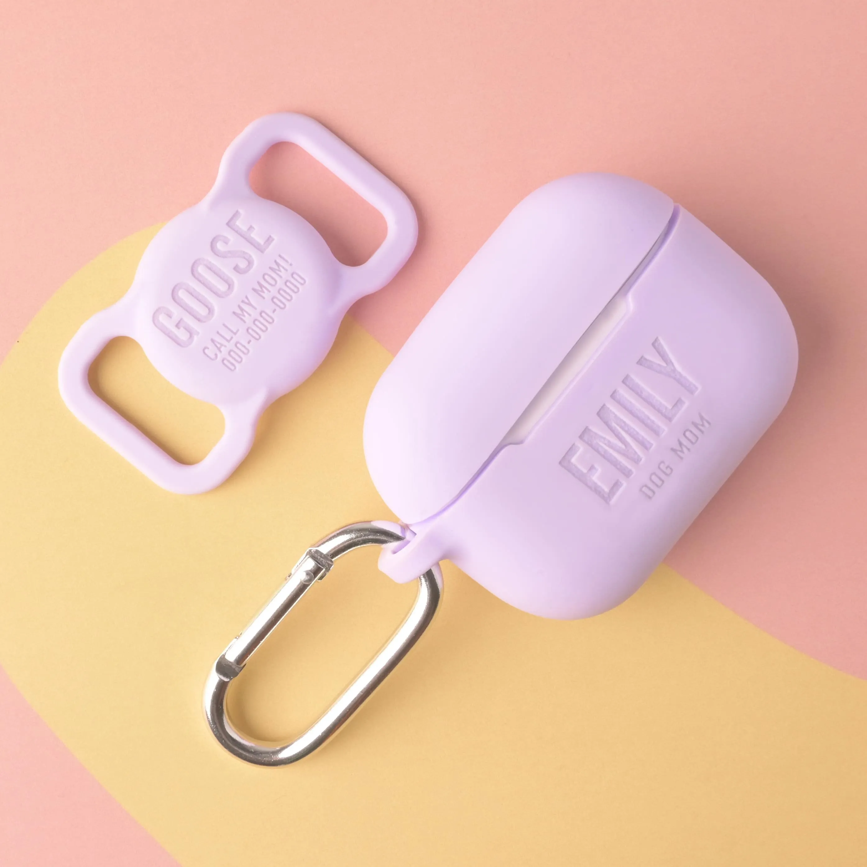 Personalized Silicone AirPods Pro 2 Case with Keychain Clip