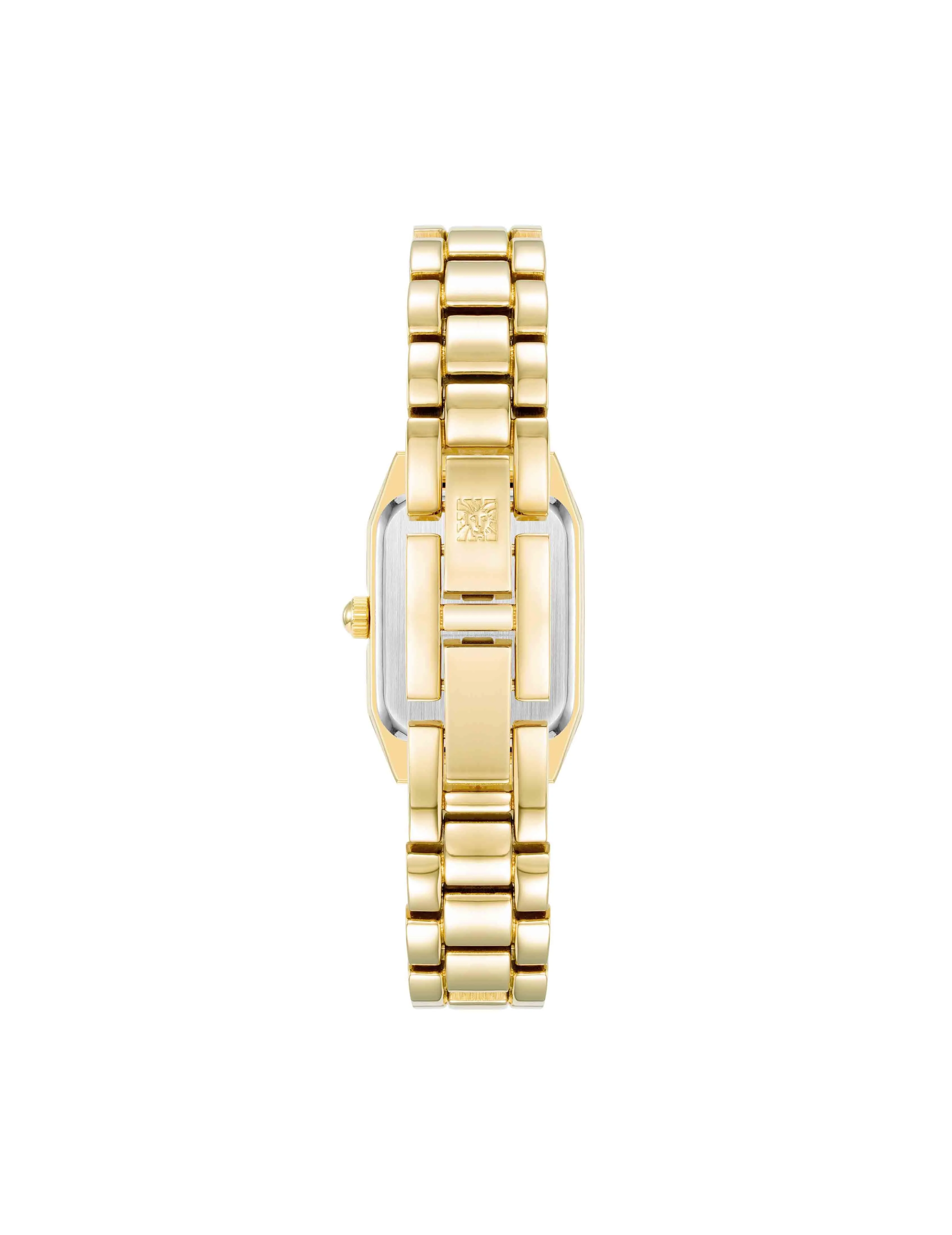 Petite Octagonal Shaped Metal Bracelet Watch