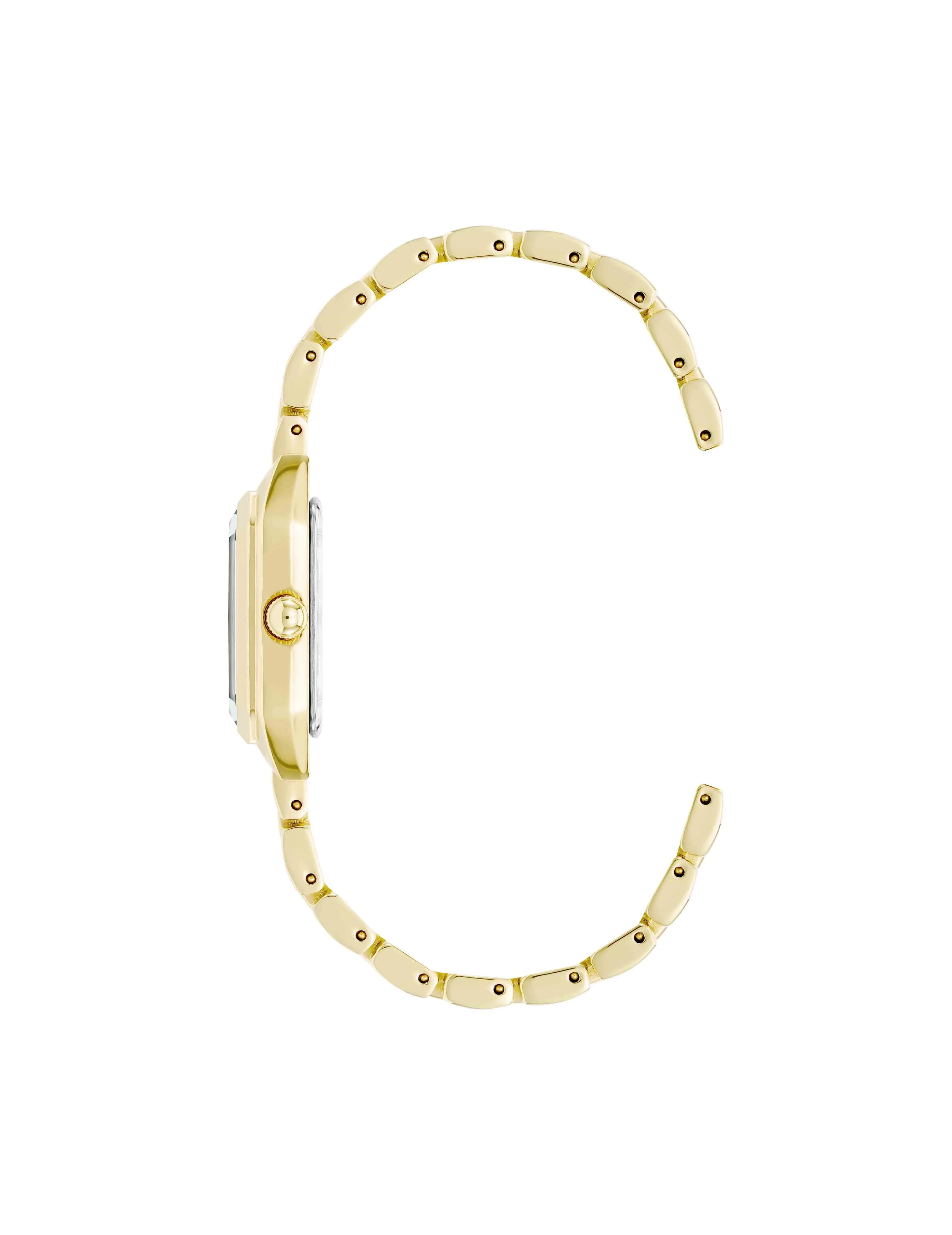 Petite Octagonal Shaped Metal Bracelet Watch