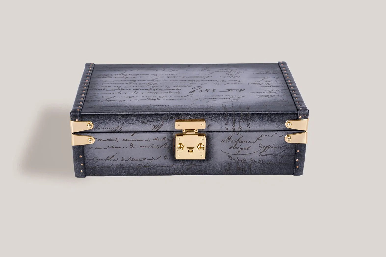 Petra Watch Case - Parchment Patina Grey