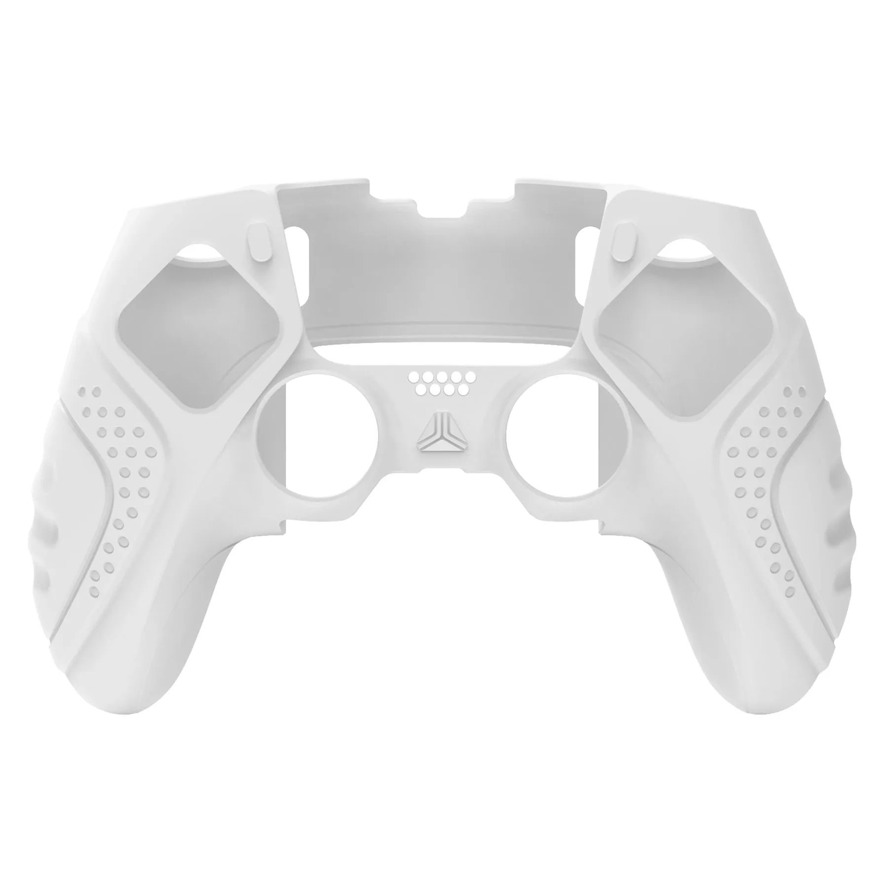 PlayVital Guardian Edition Anti-Slip Ergonomic Silicone Cover Case for ps5 Edge Controller, Soft Rubber Protector Skin for ps5 Edge Wireless Controller with Thumb Grip Caps - White - EHPFP002