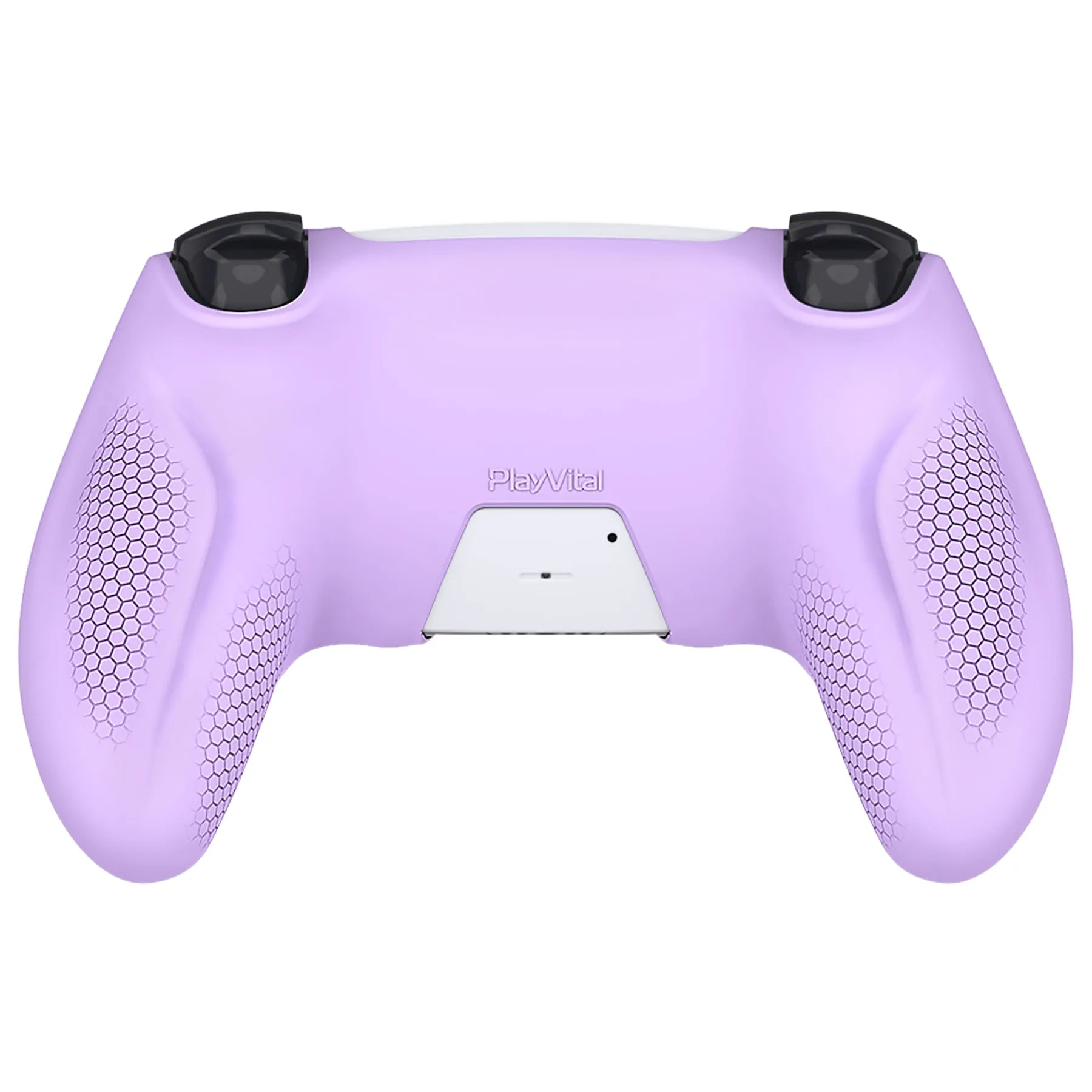 PlayVital Ninja Edition Anti-Slip Silicone Cover Skin for ps5 Wireless Controller, Ergonomic Protector Soft Rubber Case for ps5 Controller Fits with Charging Station with Thumb Grip Caps - Mauve Purple - MQRPFP004