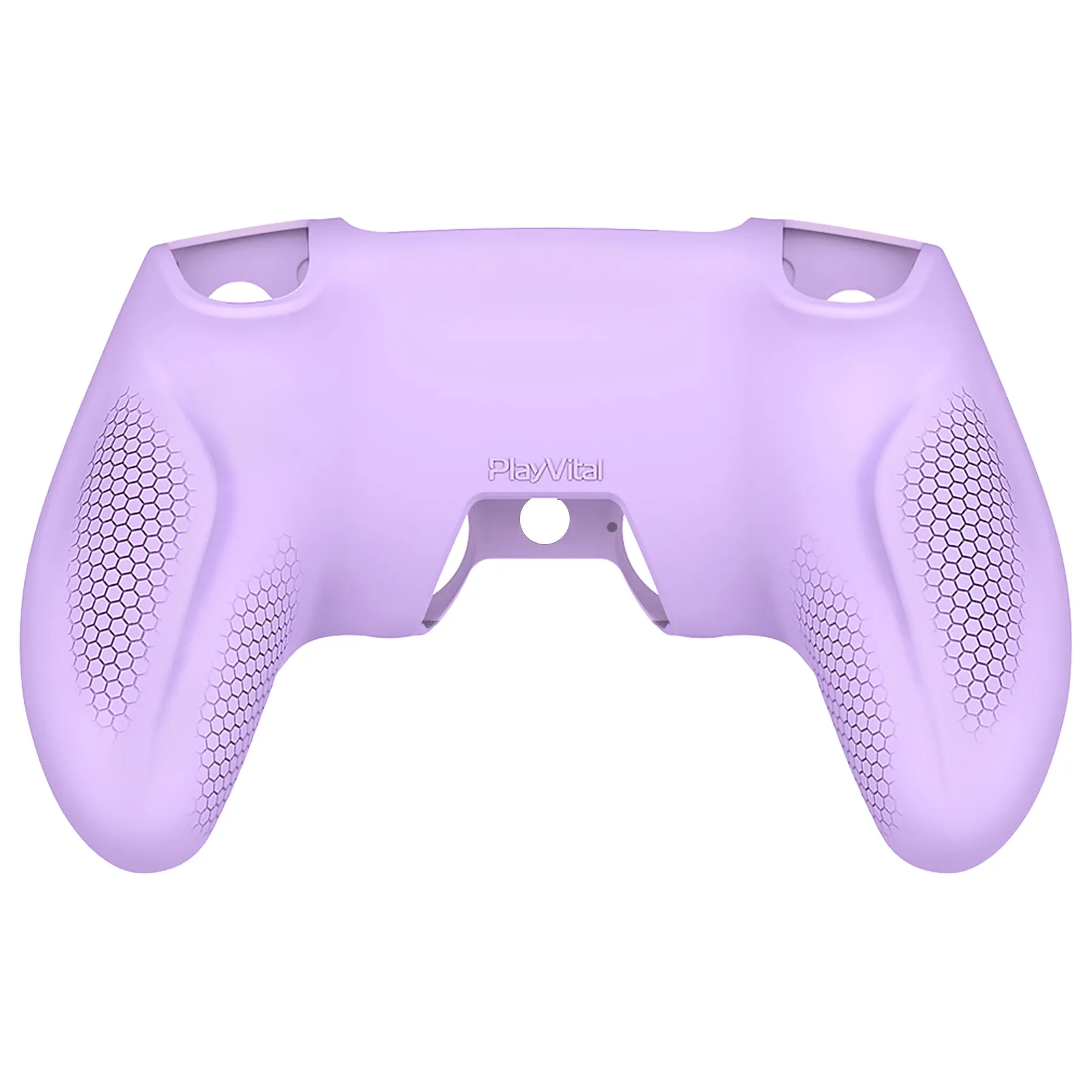 PlayVital Ninja Edition Anti-Slip Silicone Cover Skin for ps5 Wireless Controller, Ergonomic Protector Soft Rubber Case for ps5 Controller Fits with Charging Station with Thumb Grip Caps - Mauve Purple - MQRPFP004