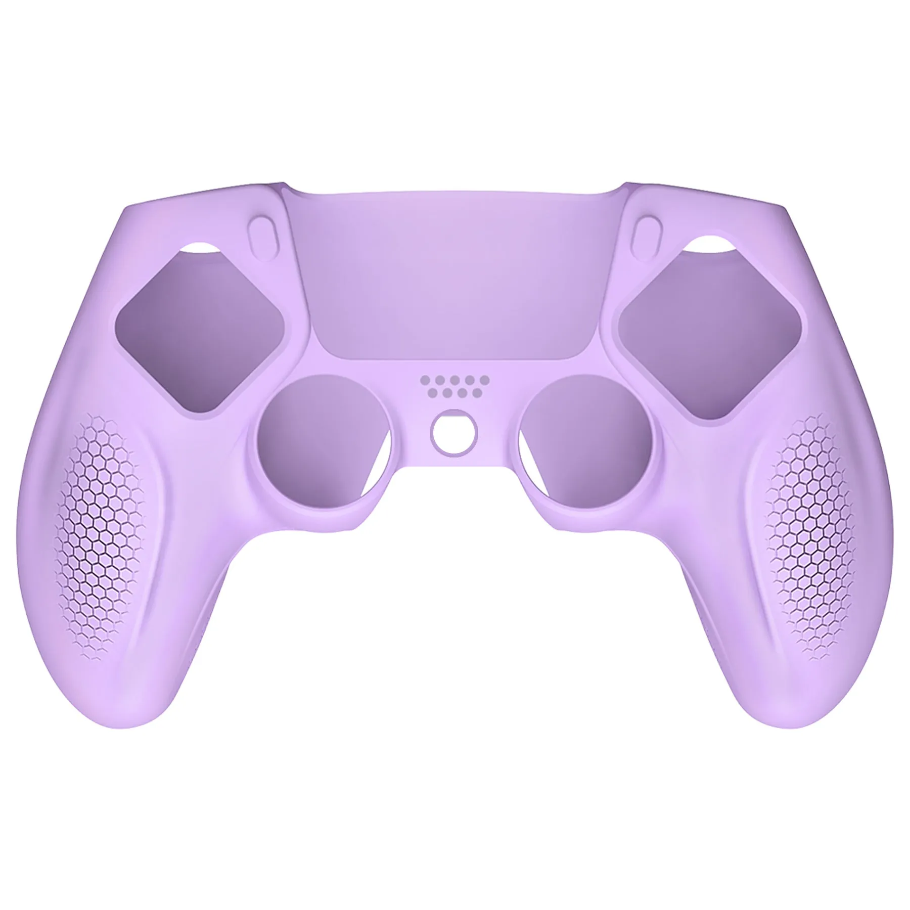 PlayVital Ninja Edition Anti-Slip Silicone Cover Skin for ps5 Wireless Controller, Ergonomic Protector Soft Rubber Case for ps5 Controller Fits with Charging Station with Thumb Grip Caps - Mauve Purple - MQRPFP004