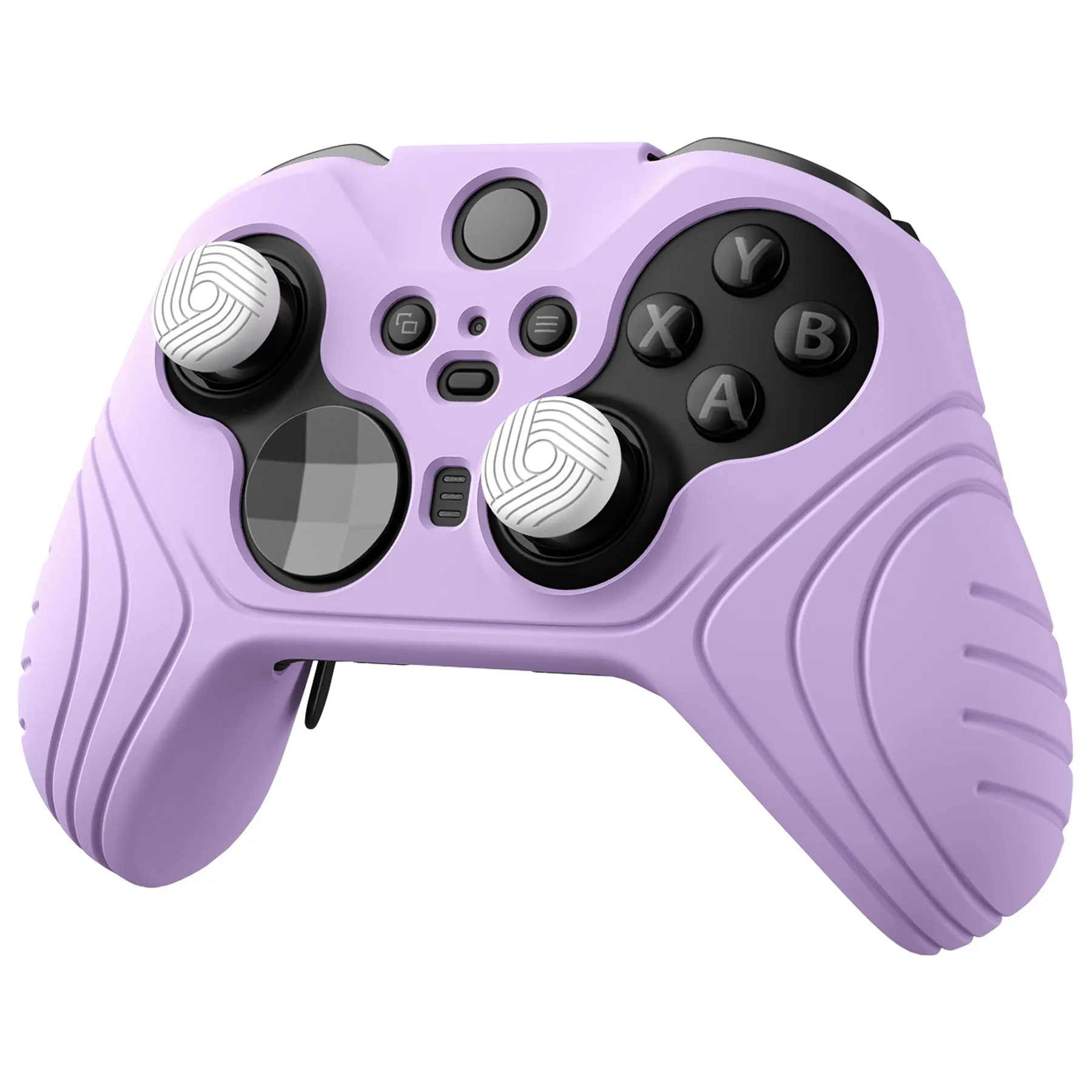 PlayVital Samurai Edition Anti Slip Silicone Case Cover for Xbox Elite Wireless Controller Series 2, Ergonomic Soft Rubber Skin Protector for Xbox Elite Series 2 with Thumb Grip Caps - Mauve Purple - XBE2M010