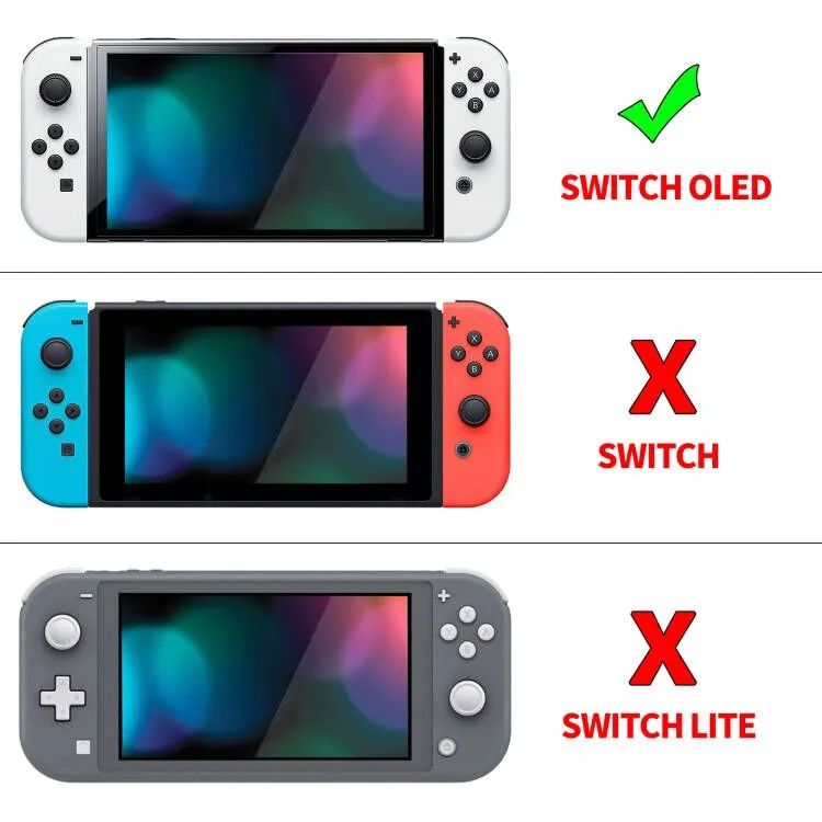 PlayVital ZealProtect Soft Protective Case for Nintendo Switch OLED, Flexible Protector Joycon Grip Cover for Nintendo Switch OLED with Thumb Grip Caps & ABXY Direction Button Caps - Summer Peaches - XSOYV6015