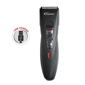 POWERPAC PP2038 CORDLESS HAIR CUTTER WITH DESKTOP CHARGER