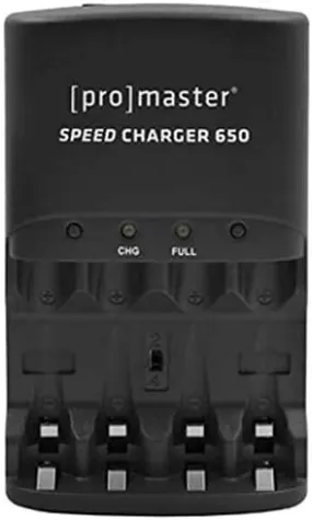 ProMaster Speed Charger 650 w/ 4 x AA NiMH Battery Kit (2700mAh)