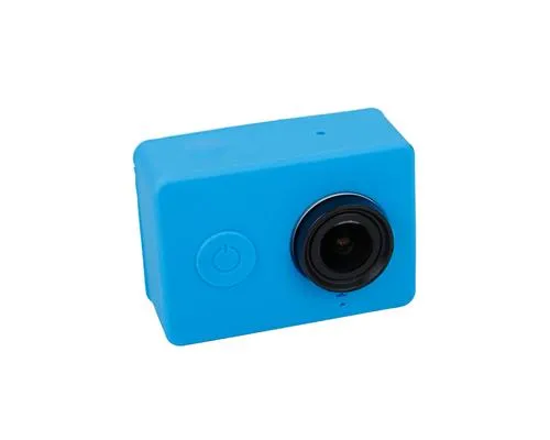 Protective Silicone Case Cover for Xiaomi Yi Action Camera - Blue