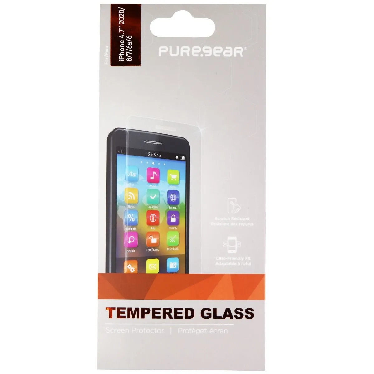 PureGear Precise Tempered Glass for Apple iPhone 8/7/6s/6 - Clear