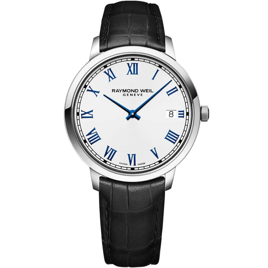 Raymond Weil Toccata Men's Classic White Dial Leather Quartz 5585-STC-00353