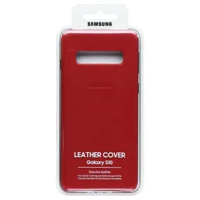 Samsung Official Leather Cover for Samsung Galaxy S10 - Red