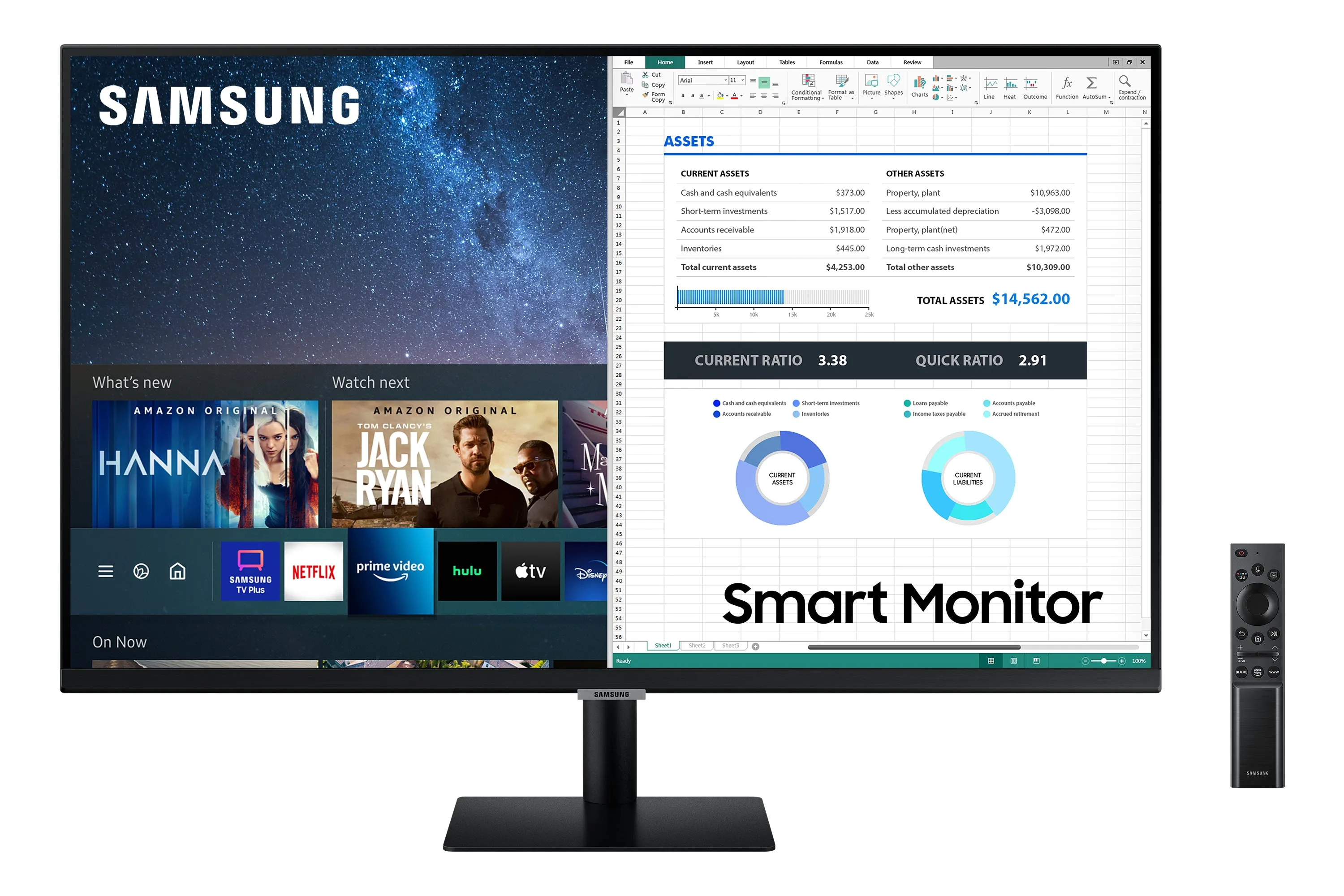 Samsung S32am502nr Smartmonitor Led 81.3 Cm (32 Inch) Eec E (A - G) 1920 X 1080 P Full Hd 8 Ms Hdmi™, Wi-Fi 5 (Ieee 802.