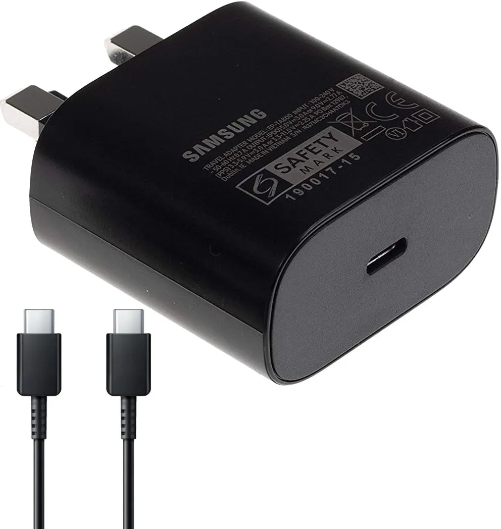 Samsung TA800 USB-C 3-Pin Super Fast Charger with USB-C Cable