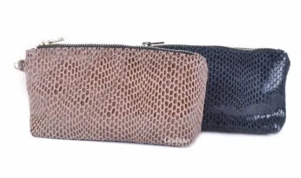 Shiny Scaled Italian Clutch Wristlet