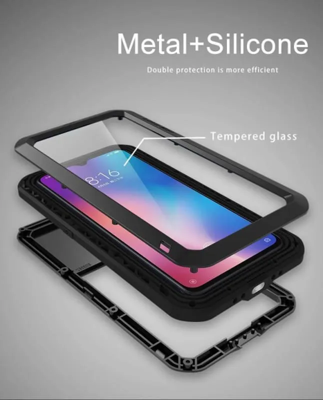 Shock and Dirt Proof Water Resistant Metal Case for Phones