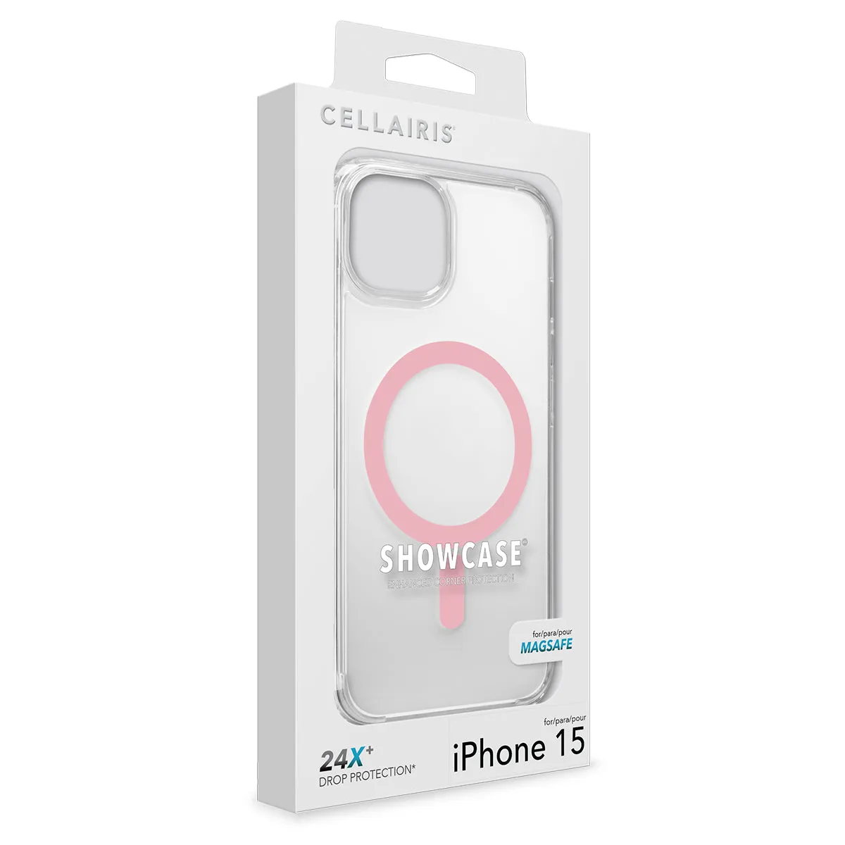 Showcase Halo - iPhone 15/ iPhone 14/ iPhone 13 Pink w/ MagSafe Case