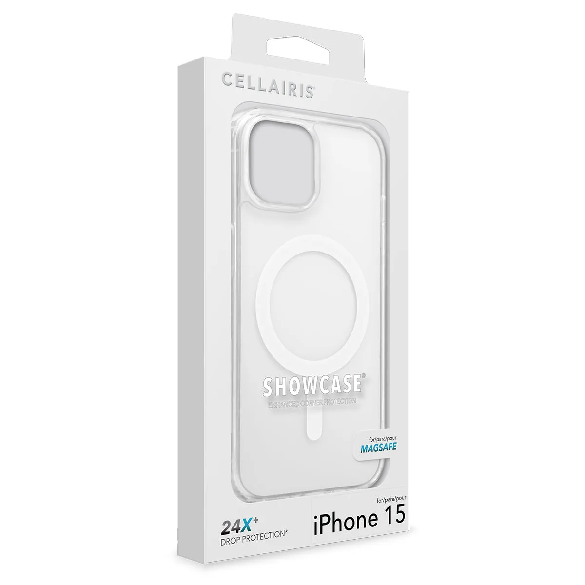 Showcase Halo - iPhone 15/ iPhone 14/ iPhone 13 White w/ MagSafe Case