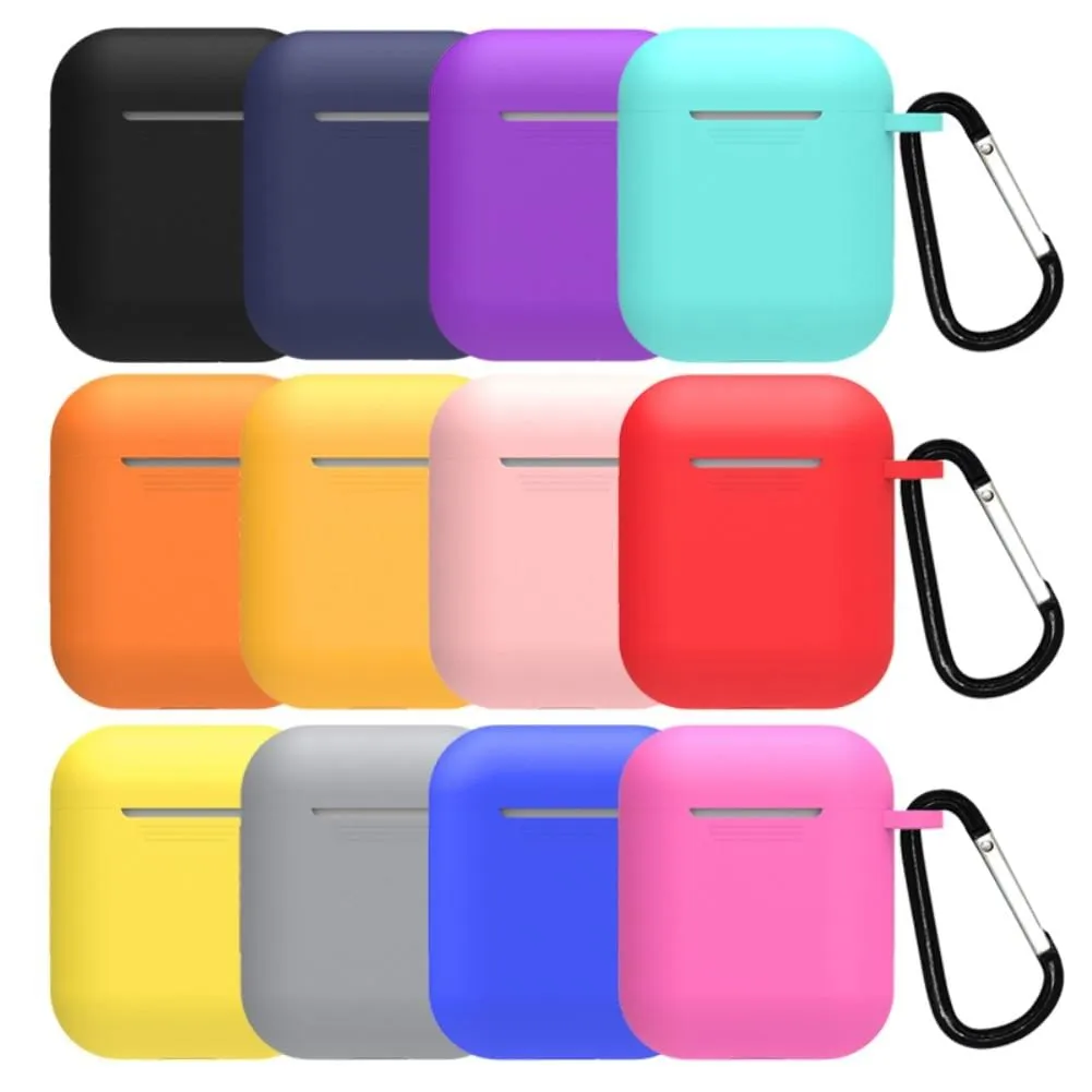 Silicone Case Compatible with Apple Airpods with Carry Clip