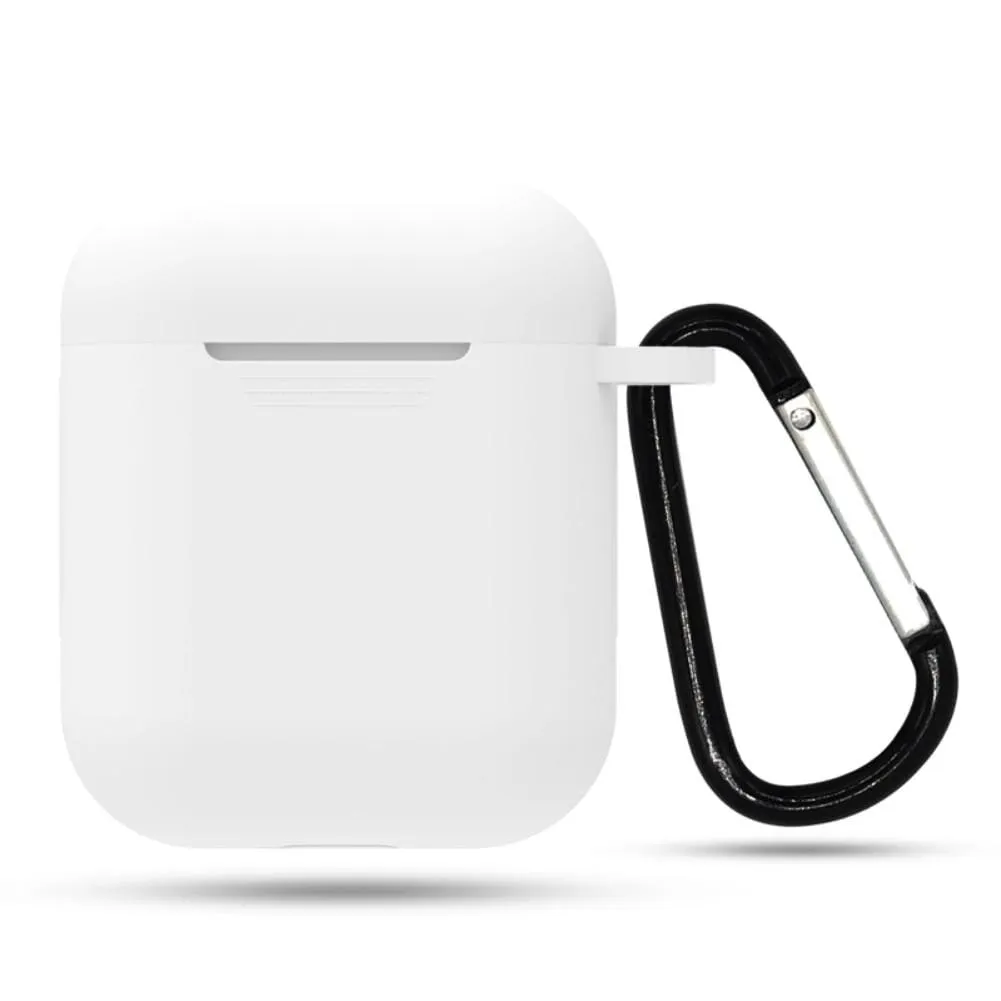 Silicone Case Compatible with Apple Airpods with Carry Clip