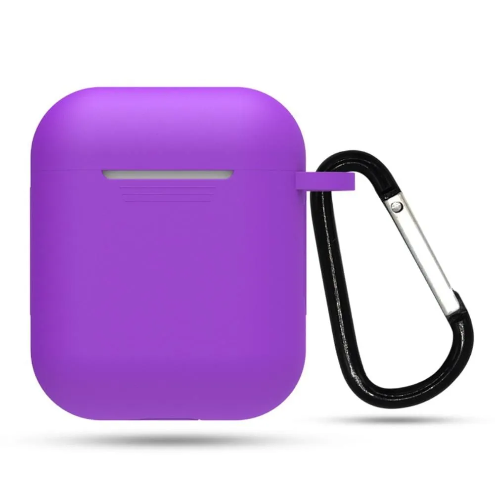 Silicone Case Compatible with Apple Airpods with Carry Clip