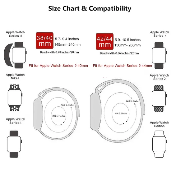 Silicone Strap For Apple Watch-Blue (38/40/41mm)