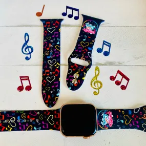 Sing Print Silicone Band For Apple Watch