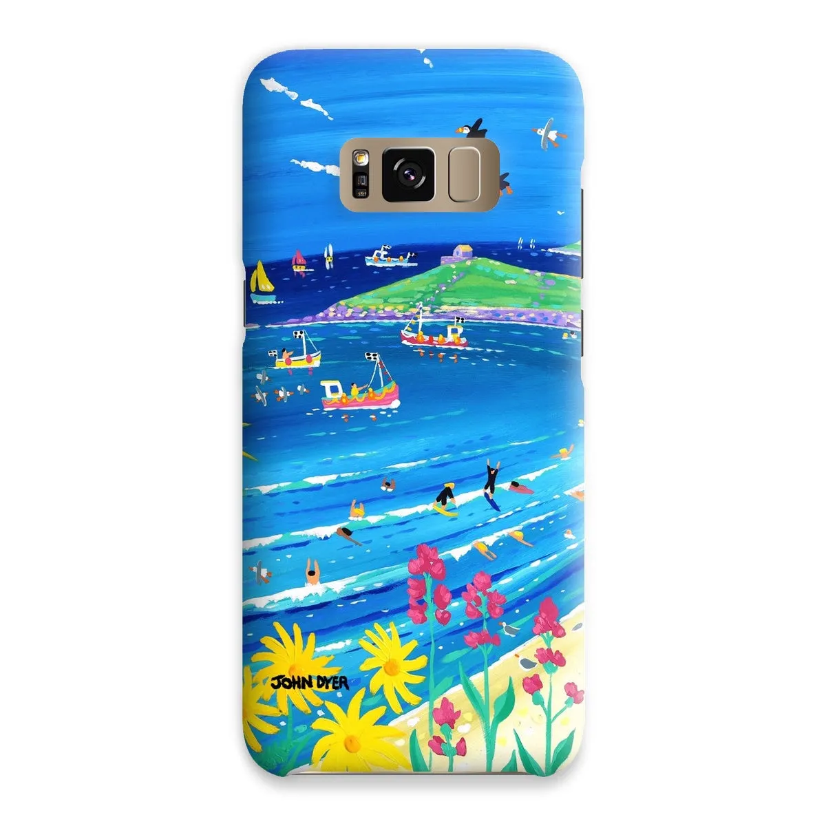 Snap Art Phone Case. Porthmeor Beach St Ives. Artist John Dyer. Cornwall Art Gallery.