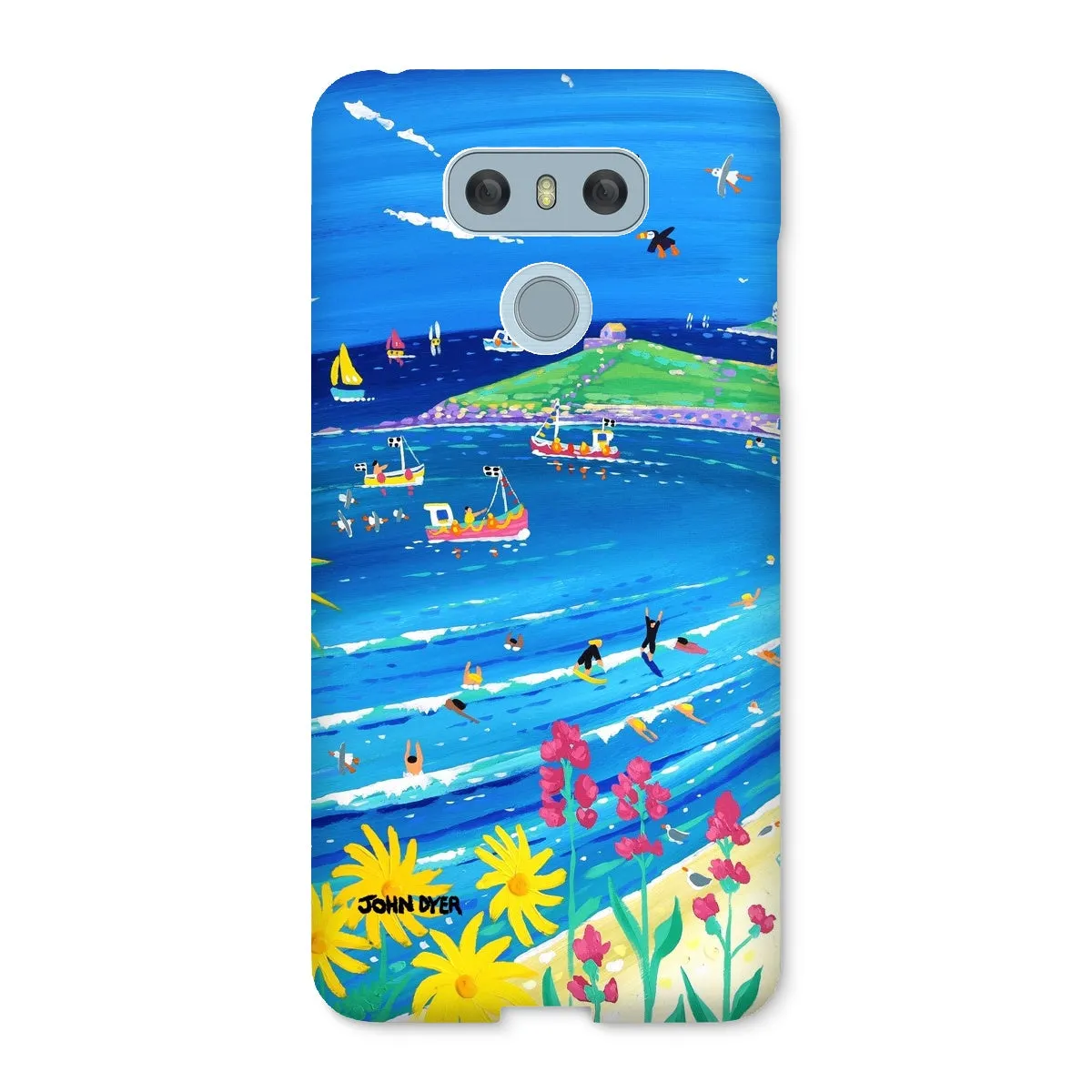 Snap Art Phone Case. Porthmeor Beach St Ives. Artist John Dyer. Cornwall Art Gallery.