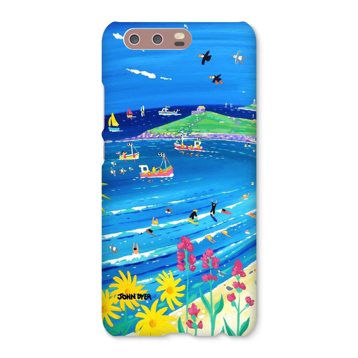 Snap Art Phone Case. Porthmeor Beach St Ives. Artist John Dyer. Cornwall Art Gallery.