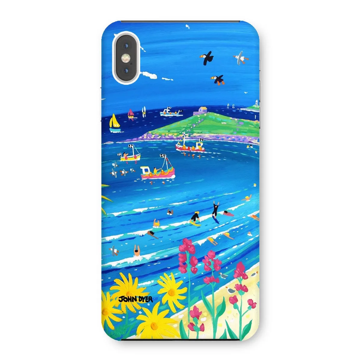 Snap Art Phone Case. Porthmeor Beach St Ives. Artist John Dyer. Cornwall Art Gallery.