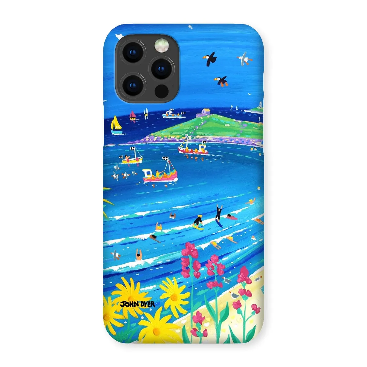 Snap Art Phone Case. Porthmeor Beach St Ives. Artist John Dyer. Cornwall Art Gallery.