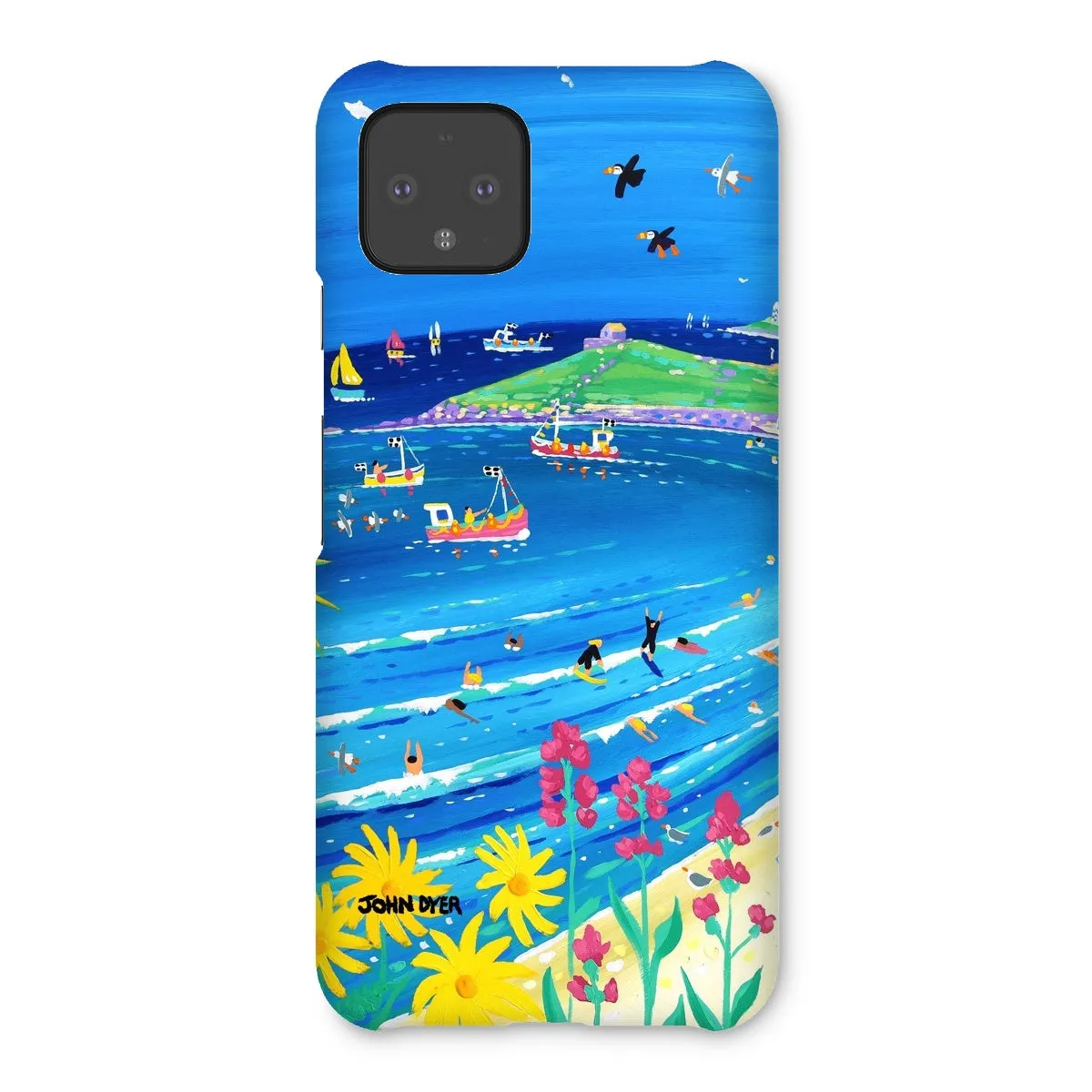 Snap Art Phone Case. Porthmeor Beach St Ives. Artist John Dyer. Cornwall Art Gallery.